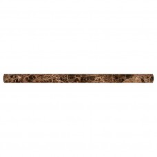 EMPERADOR DARK TUMBLED   3/4 x 3/4 x 12ft Pencil Molding Honed