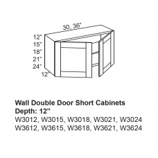 ART Wall Double-Door Short Cabinets